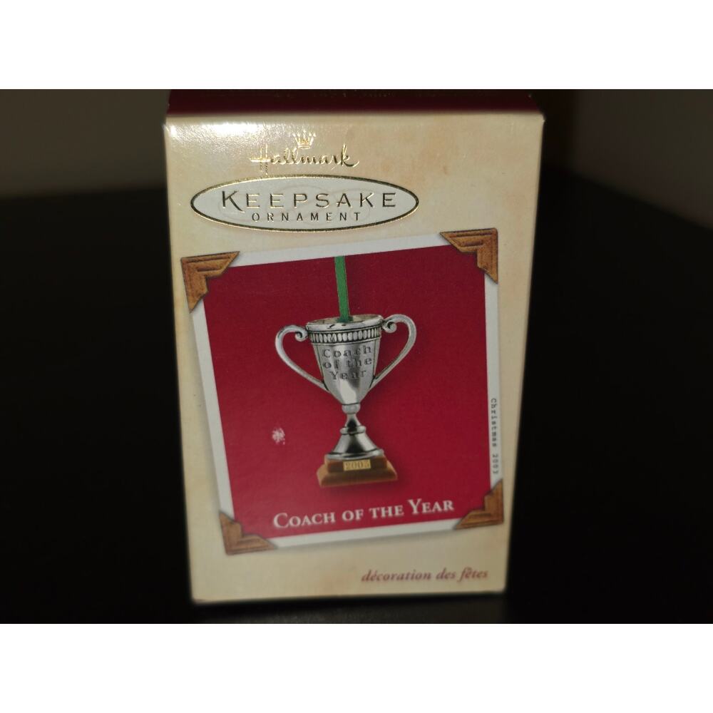 2003 Hallmark Keepsake Ornament Coach‎ of the Year Trophy Cup